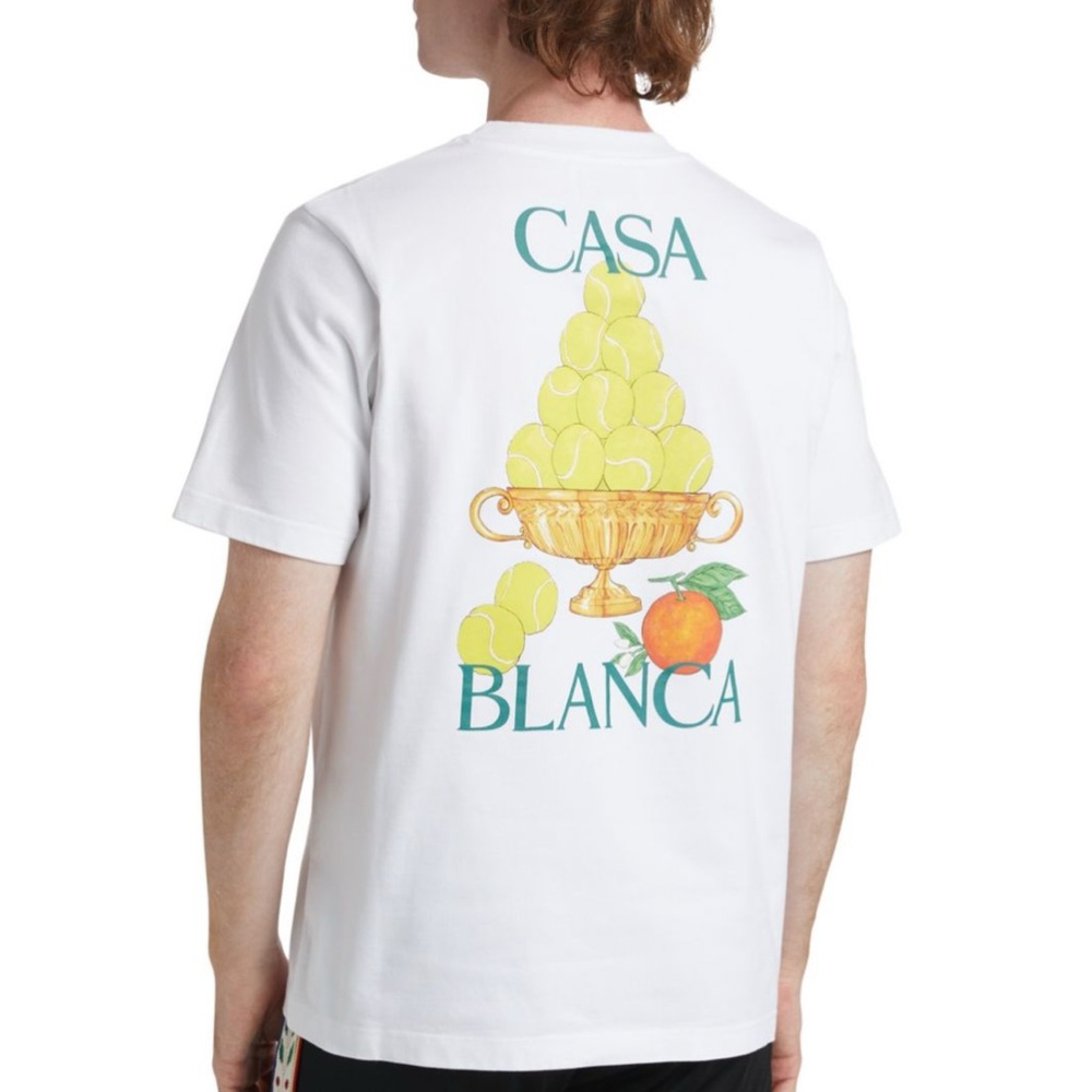 Casablanca White Graphic Tee
